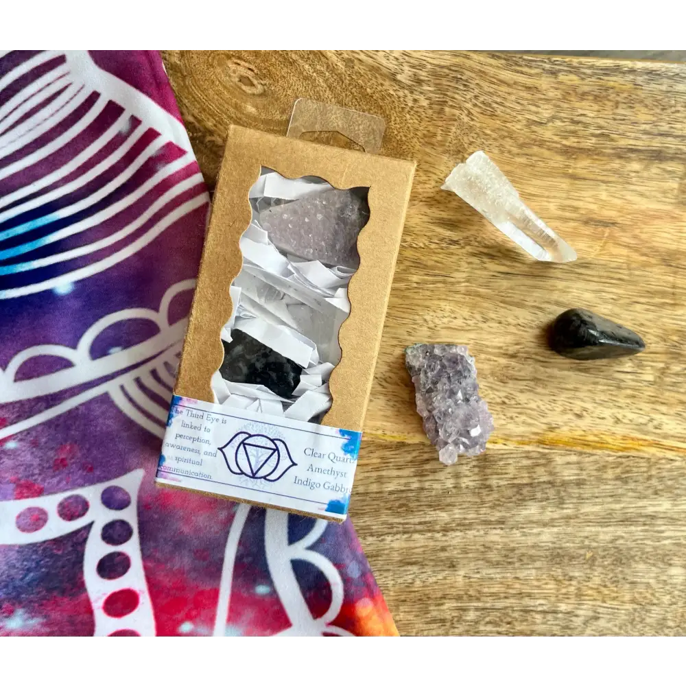 3 Crystal Chakra Boxes - Third Eye Chakra - Boxes & Chests