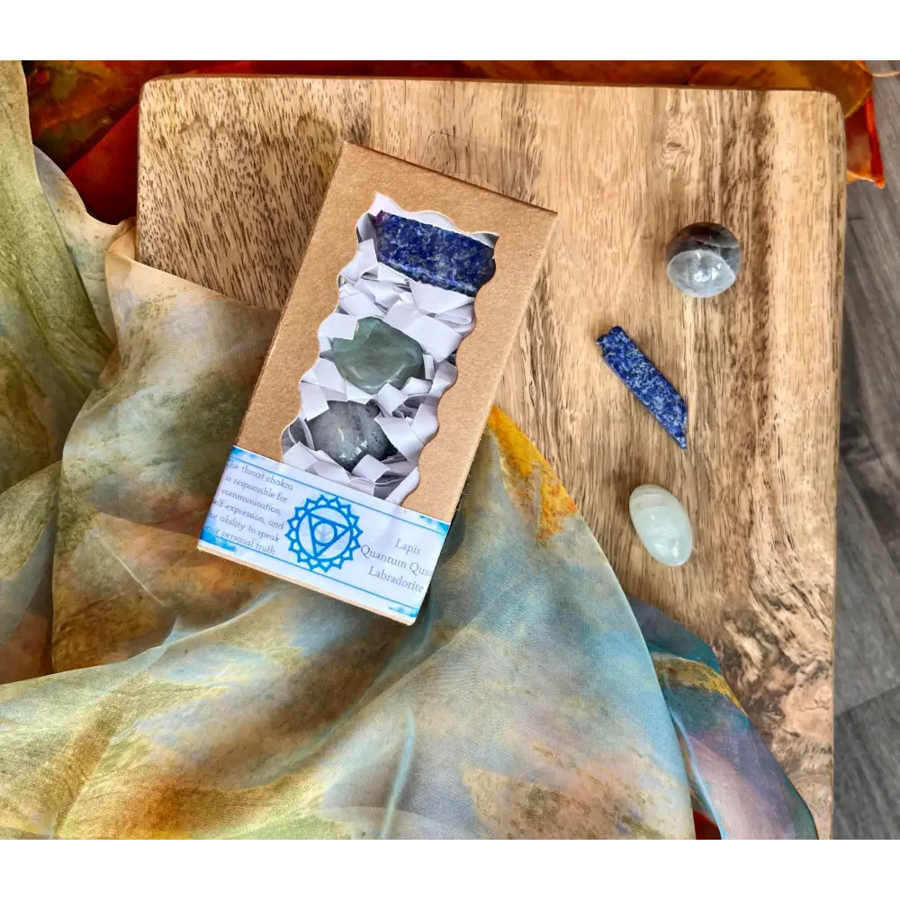 3 Crystal Chakra Boxes - Throat Chakra - Boxes & Chests