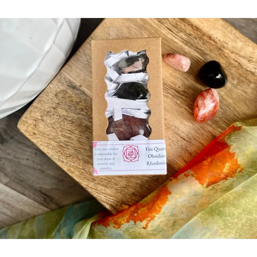 3 Crystal Chakra Boxes - Root Chakra - Boxes & Chests