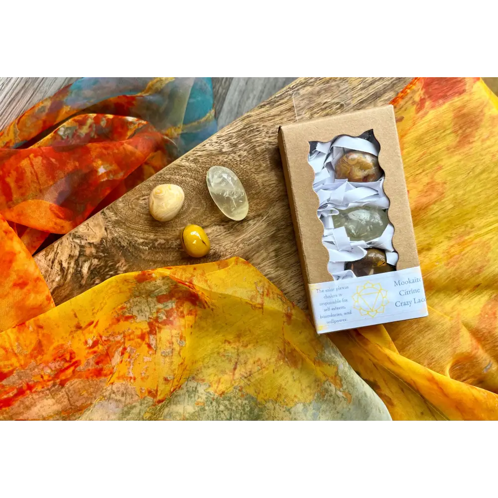 3 Crystal Chakra Boxes - Solar Plexus Chakra - Boxes & Chests