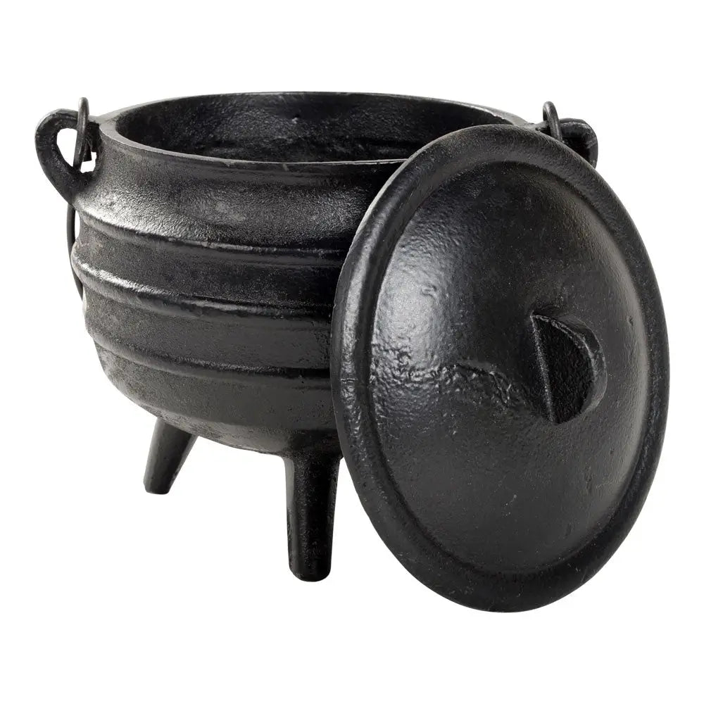 Cast Iron Cauldron with LId 6.25’’ Diameter - Ritual Supplies