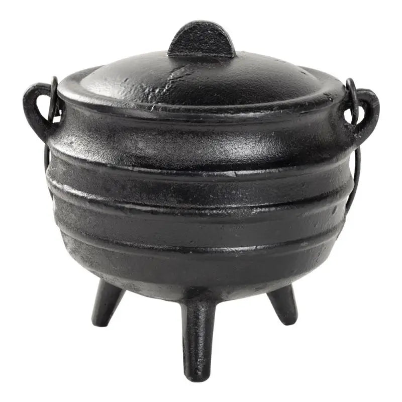 Cast Iron Cauldron with LId 6.25’’ Diameter - Ritual Supplies