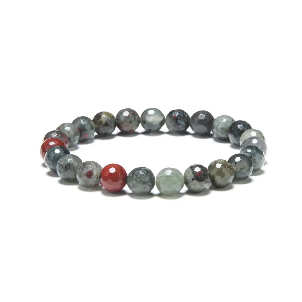 🩸✨ African Bloodstone Bracelet 8mm – Courage Healing and Strength 🌿