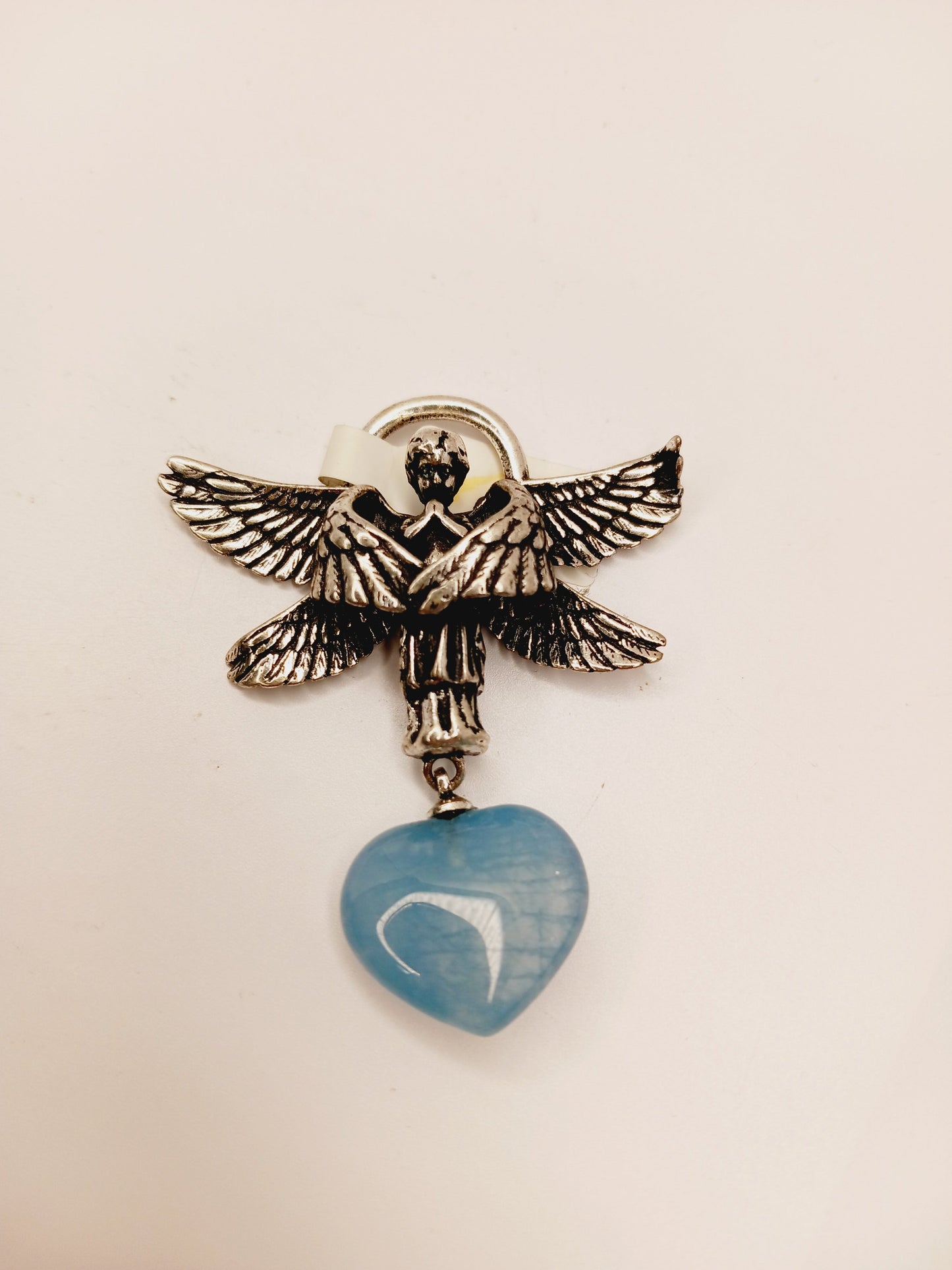 💙👼 Aquamarine Angel Pendant – Peace Protection and Divine Guidance ✨ - Jewelry