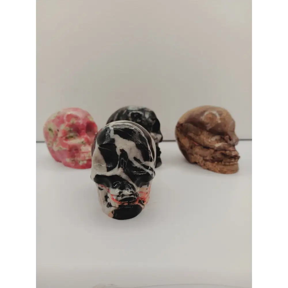 💀✨ Assorted Material Skull 2.6” – Wisdom Transformation and Protection 🌈