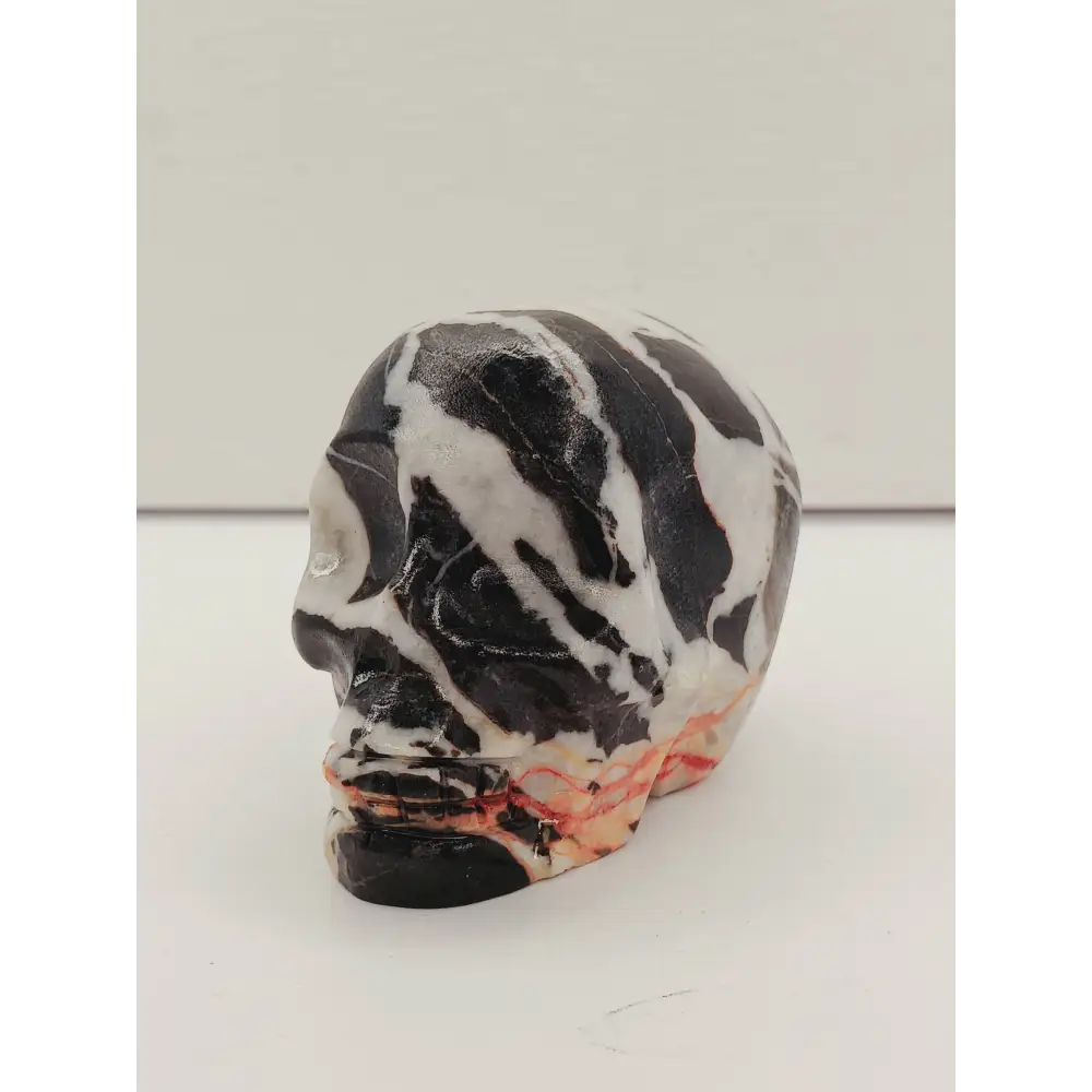 💀✨ Assorted Material Skull 2.6” – Wisdom Transformation and Protection 🌈 - Zebra Jasper