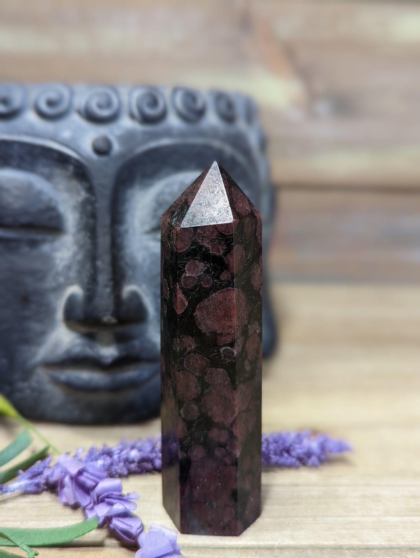 Arfendsonite with Garnet Towers - Towers