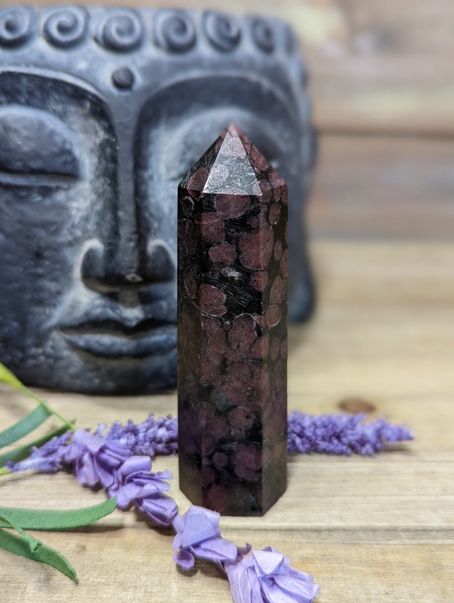Arfendsonite with Garnet Towers - 2 - 3 1/4’’ - Towers