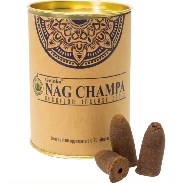 Backflow Incense Cones (pk of 24) - Nag Champa - Incense & Burners
