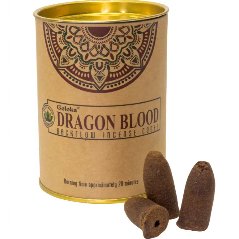 Backflow Incense Cones (pk of 24) - Dragon’s Blood - Incense & Burners