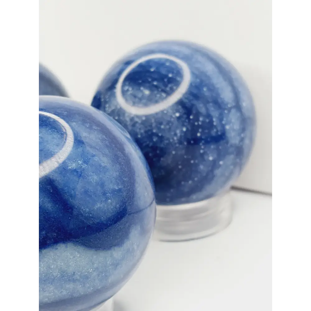 🔵✨ Blue Aventurine Sphere – Calm Communication and Empowered Insight 🌟 - Spheres