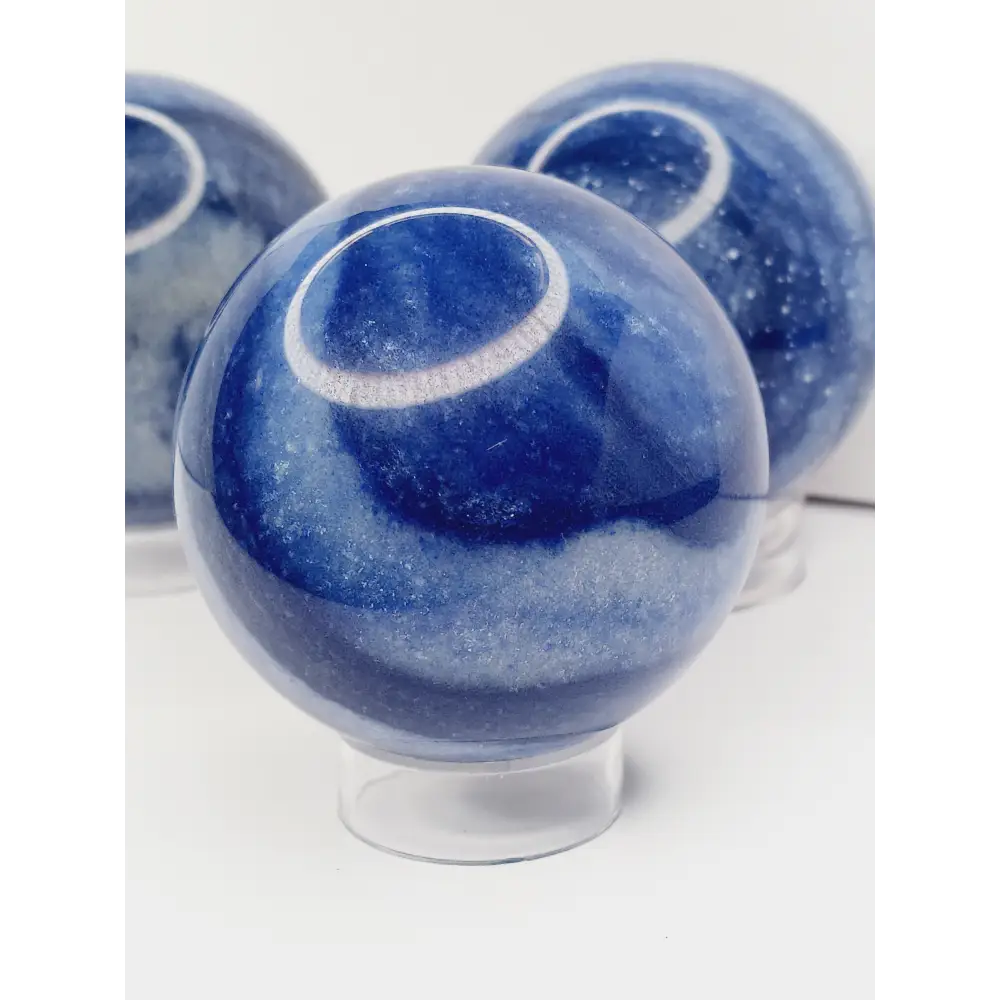 🔵✨ Blue Aventurine Sphere – Calm Communication and Empowered Insight 🌟 - Spheres