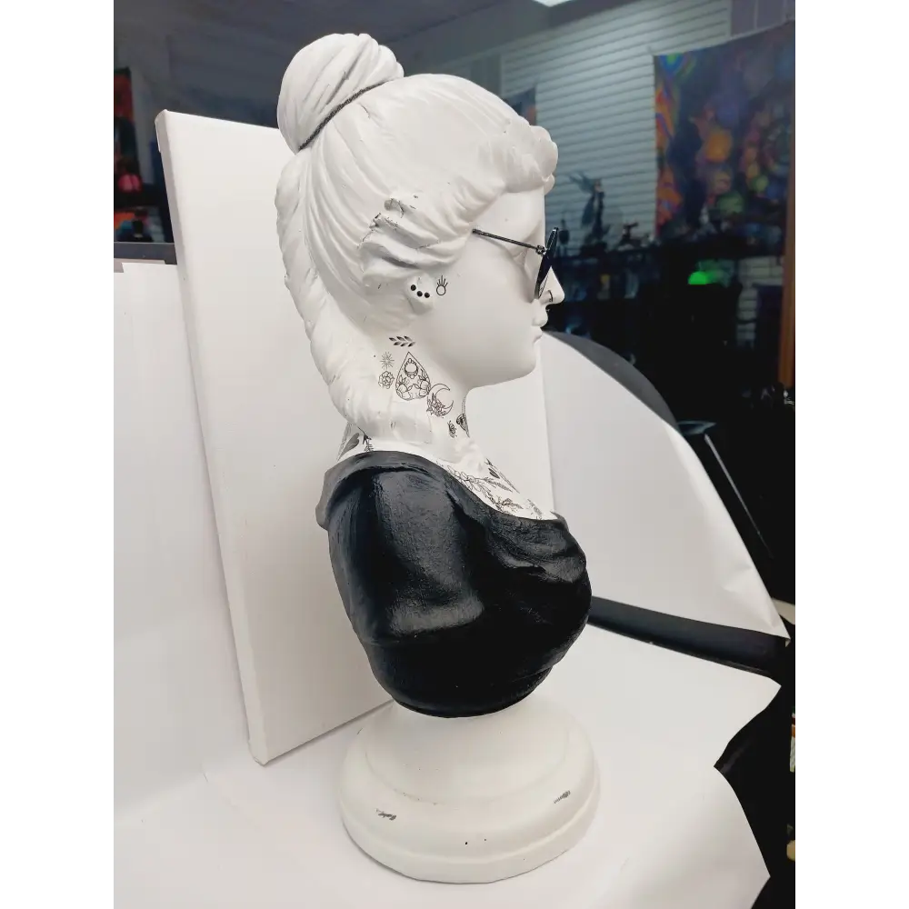🗿✨ Bust Statues with Tattoos – Bold Artistry Modern Magic and Unique Decor!🎨 Made by Samantha Dentterder