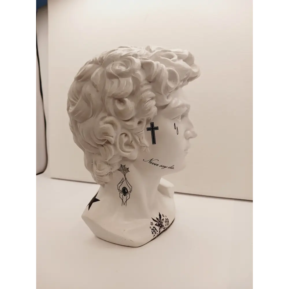 🗿✨ Bust Statues with Tattoos – Bold Artistry Modern Magic and Unique Decor!🎨 Made by Samantha Dentterder