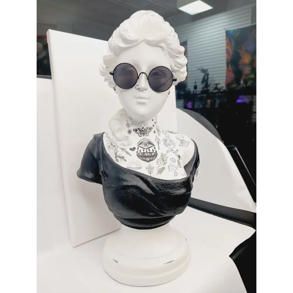 🗿✨ Bust Statues with Tattoos – Bold Artistry Modern Magic and Unique Decor!🎨 Made by Samantha Dentterder - ’Sami’