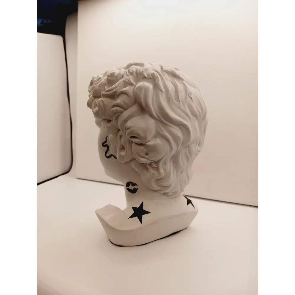 🗿✨ Bust Statues with Tattoos – Bold Artistry Modern Magic and Unique Decor!🎨 Made by Samantha Dentterder