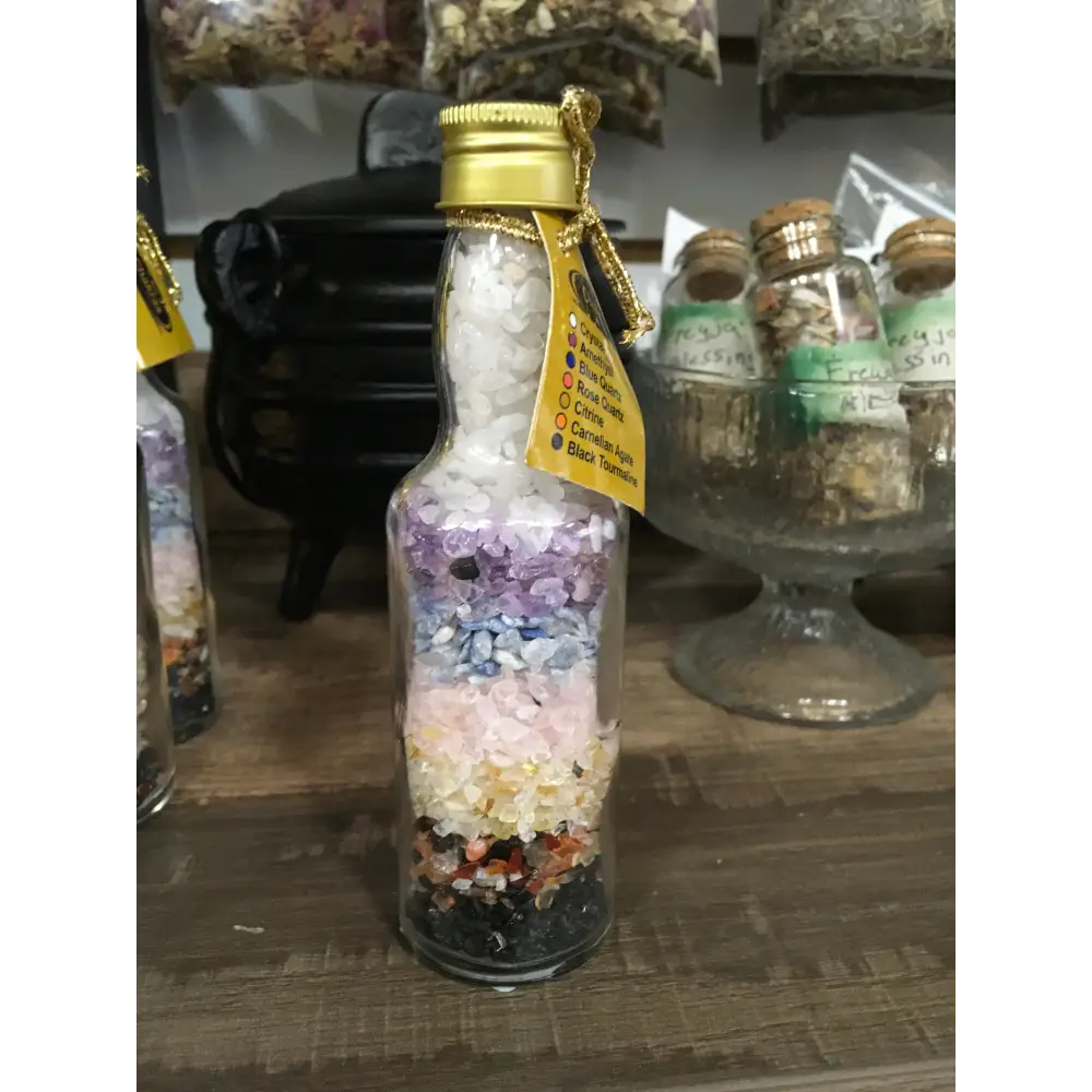 🌈✨ Chakra Bottle – Crystal Alignment for Mind Body & Spirit! 🧘♀️ - NON-TYPED YET
