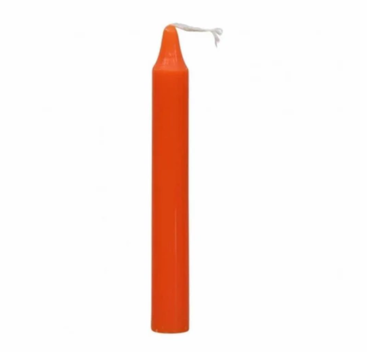 🕯️✨ Chime Ritual Candles Assortment 4 Inch – Colorful Magic and Intention Setting ✨🕯️ - Orange - Candles & Accessories