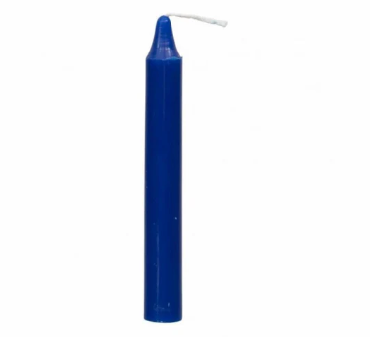 🕯️✨ Chime Ritual Candles Assortment 4 Inch – Colorful Magic and Intention Setting ✨🕯️ - Royal Blue - Candles &