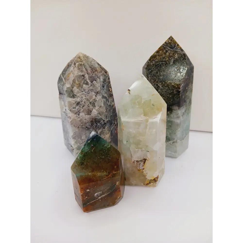 ๐โจ Chrysocolla Chalcopyrite & Fuchsite Towers โ Empowerment Abundance & Heart Healing! ๐ฟ - Towers