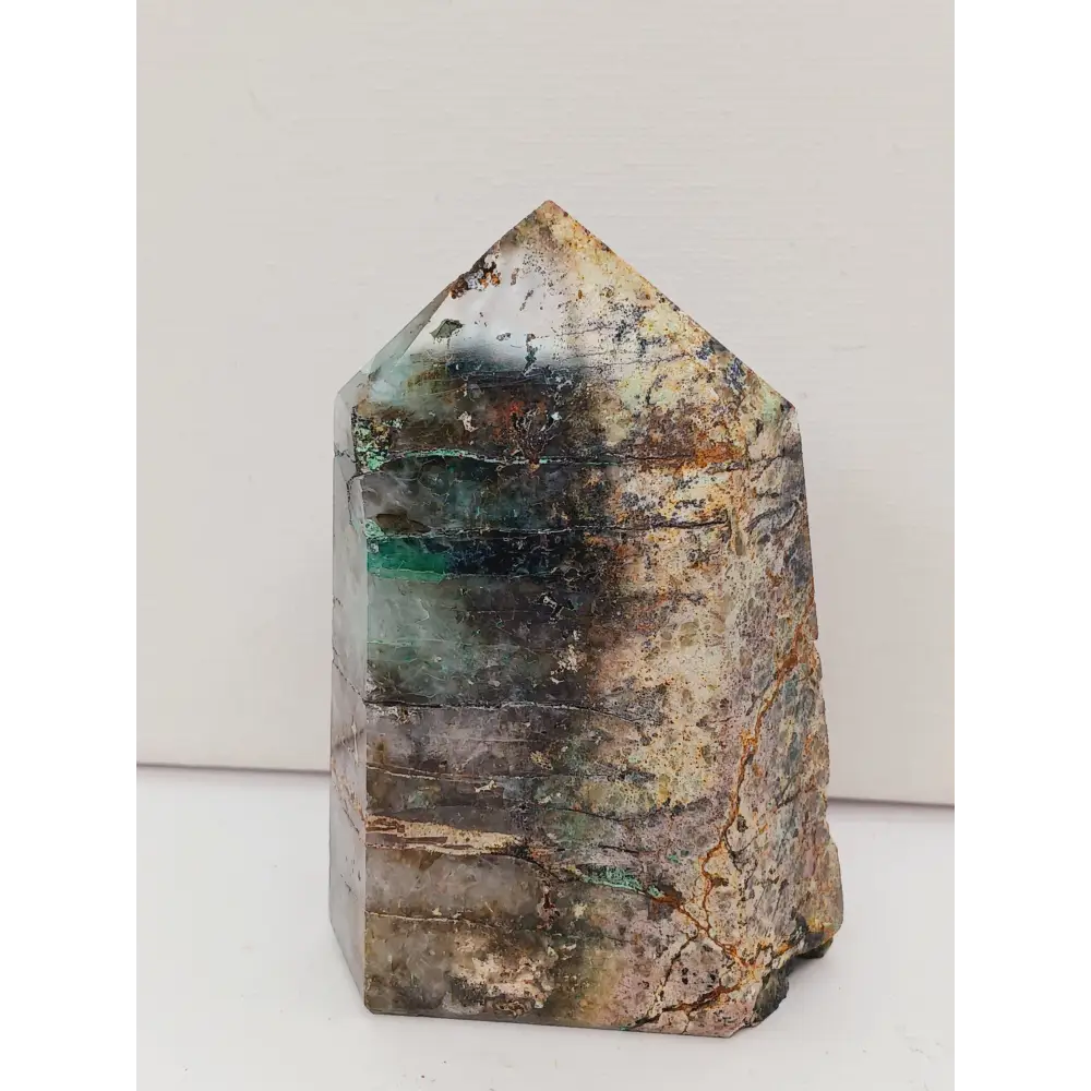 ๐โจ Chrysocolla Chalcopyrite & Fuchsite Towers โ Empowerment Abundance & Heart Healing! ๐ฟ - 3 - Towers