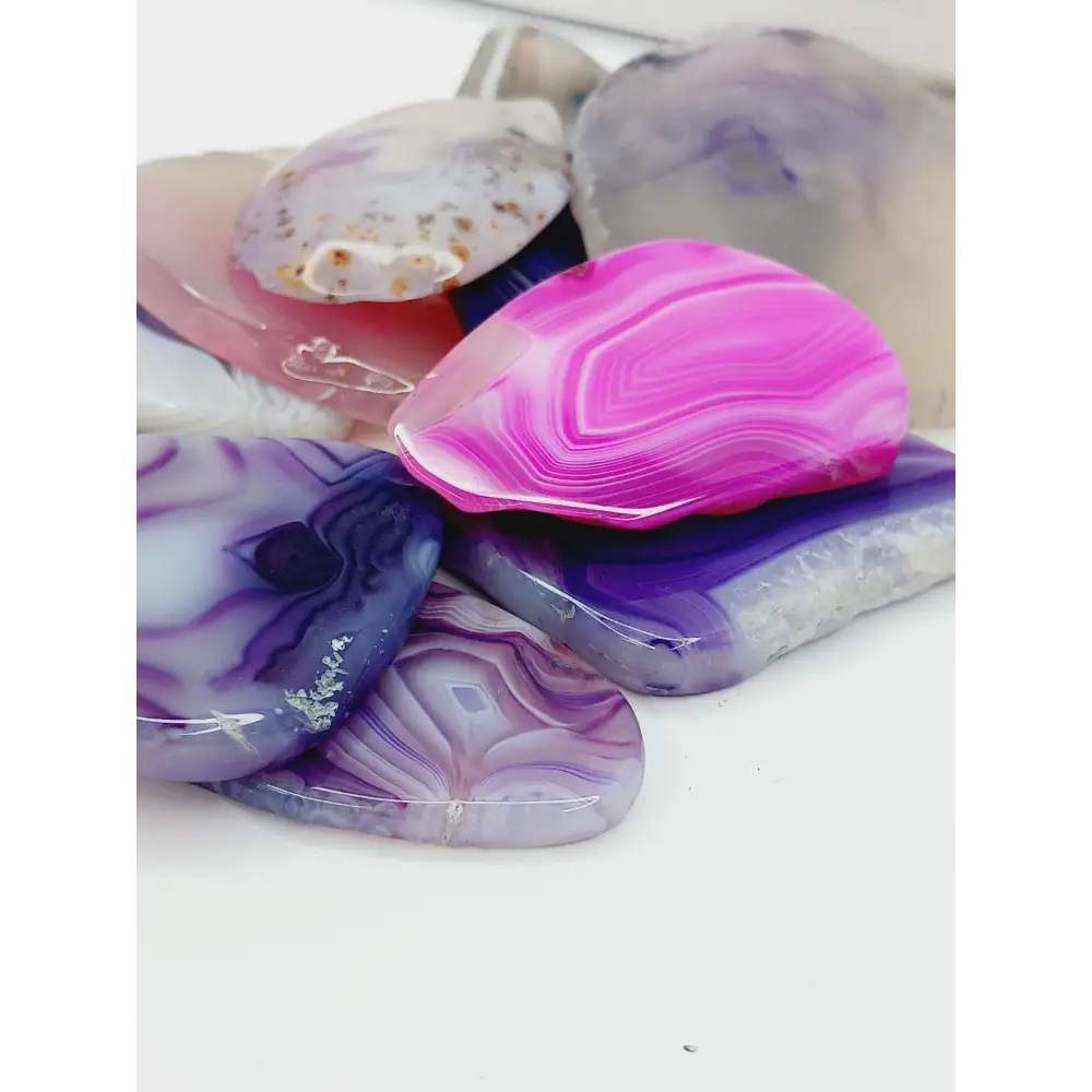 🌈✨ Colorful Agate Slab – Vibrant Energy and Creative Transformation 💎 - Carvings