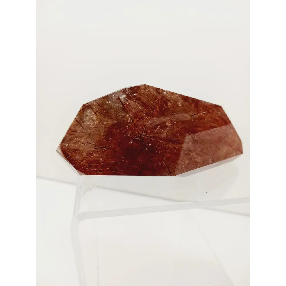 ⚡✨ Copper Rutilated Smokey Quartz 4’’ x 2.75’’ x 2’’ – Ground Energize and Transform 🌑