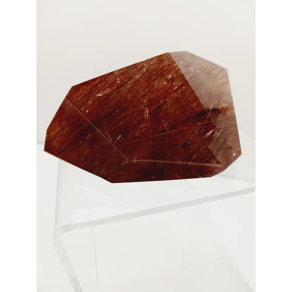 ⚡✨ Copper Rutilated Smokey Quartz 4’’ x 2.75’’ x 2’’ – Ground Energize and Transform 🌑