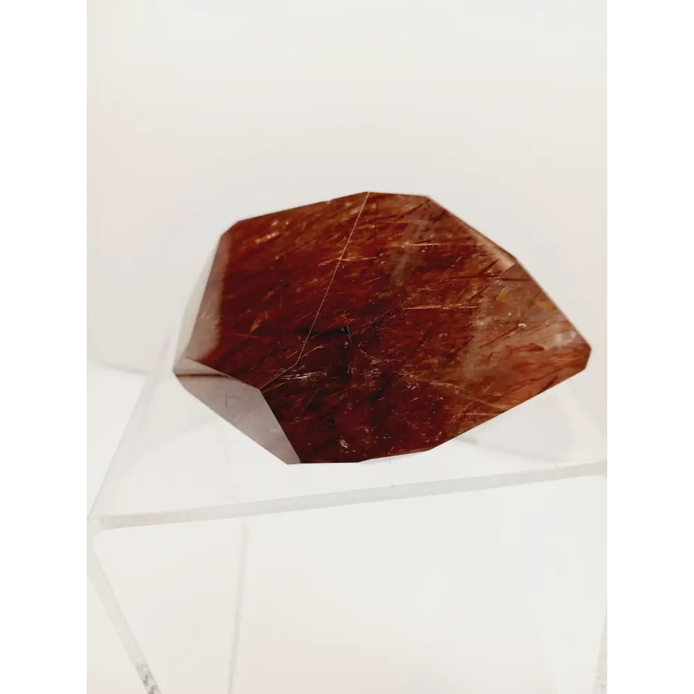 ⚡✨ Copper Rutilated Smokey Quartz 4’’ x 2.75’’ x 2’’ – Ground Energize and Transform 🌑