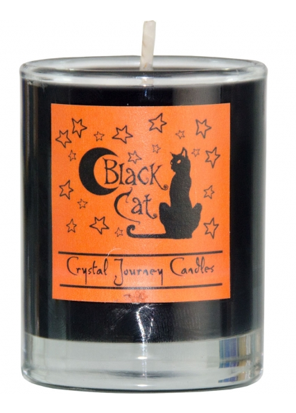 Harmonia Reiki Herbal Votive Candle - Black Cat - Candles & Accessories