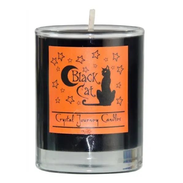Harmonia Reiki Herbal Votive Candle - Black Cat - Candles & Accessories