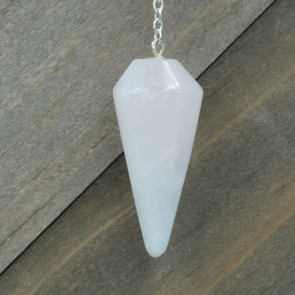 CRYSTAL PENDULUM - Rose Quartz - Pendulums & Mats