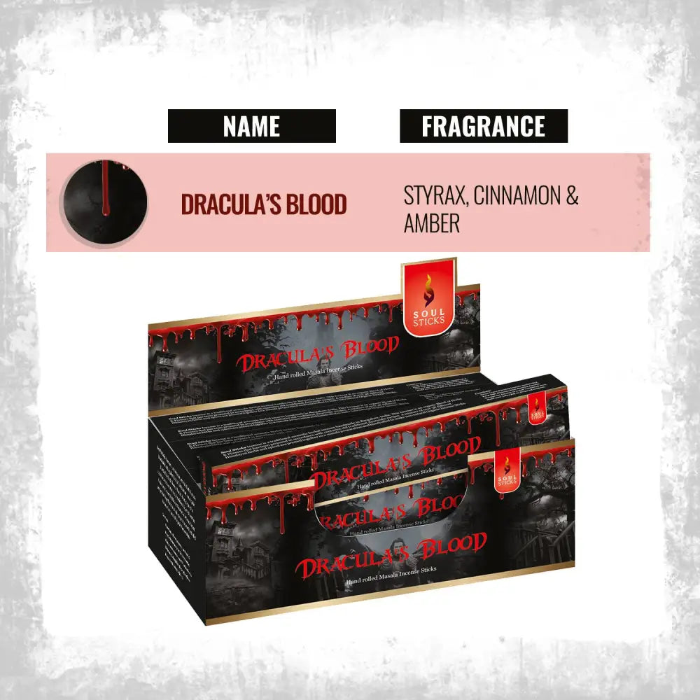 🩸✨ Dracula’s Blood Masala Incense – Mystery Cleansing and Bold Aroma 🕯️