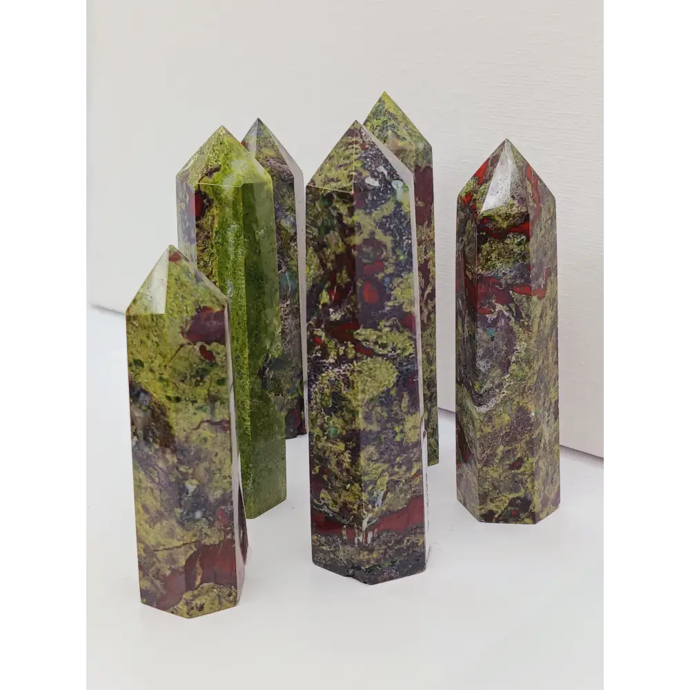 šā¤ļø Dragonās Blood Jasper Tower Intuitive Pick ā Courage Vitality and Empowerment ⨠- Towers