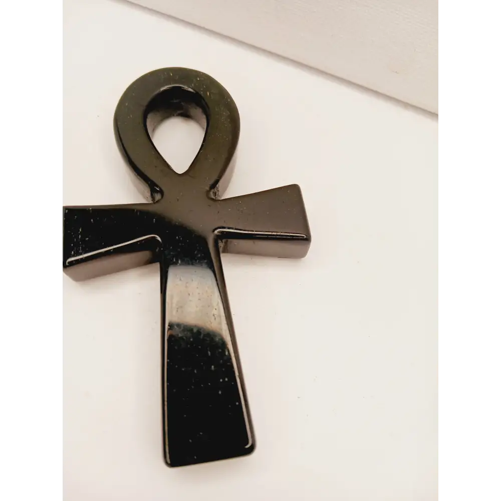 ๐โจ Egyptian Ankh Carvings 4โ4.5โโ โ Eternal Life Protection and Sacred Power ๐ - 6 - Obsidian - Carvings