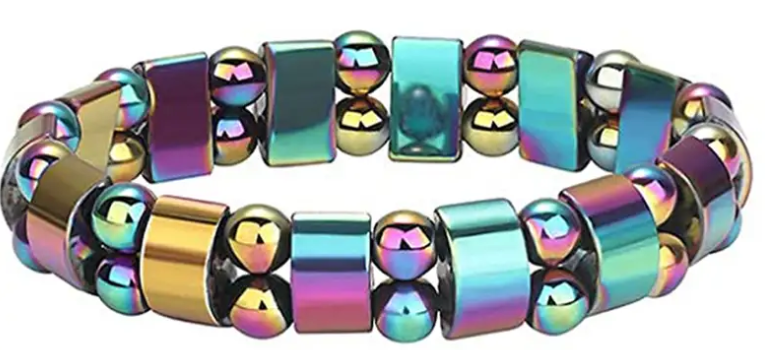 Flat Rainbow Hematite Bracelet - OMC BRACELETS