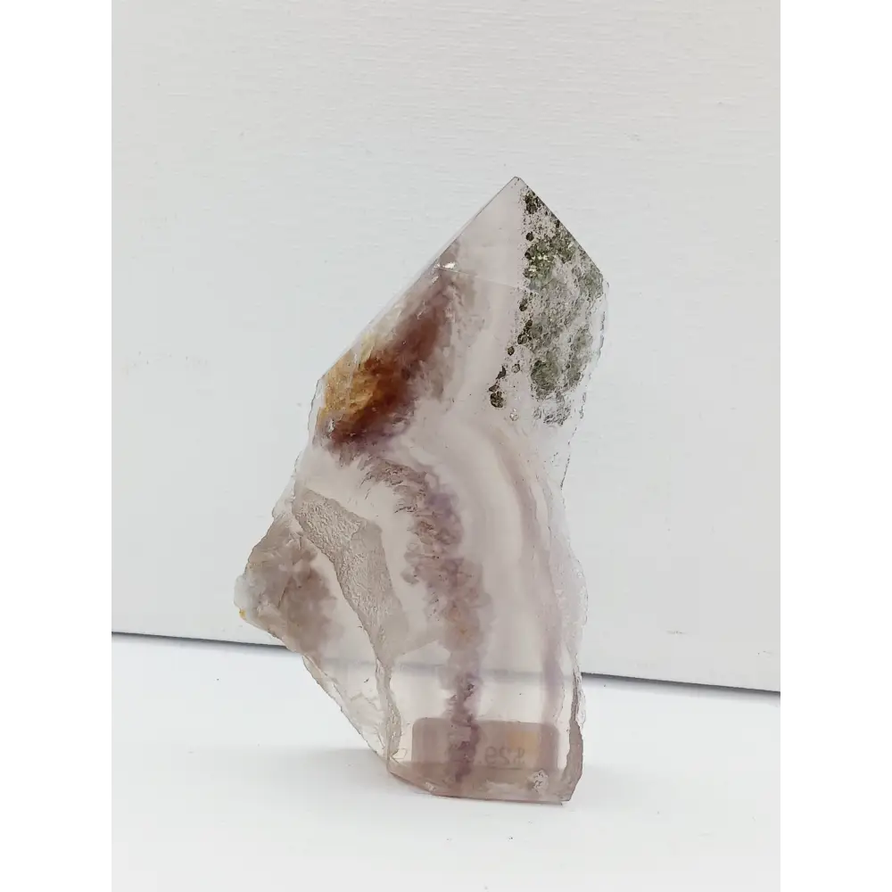 🌈✨ Fluorite and Scolecite with Pyrite Tower – Clarity Peace and Manifestation ⚡ - 15 - 4’’ - Towers