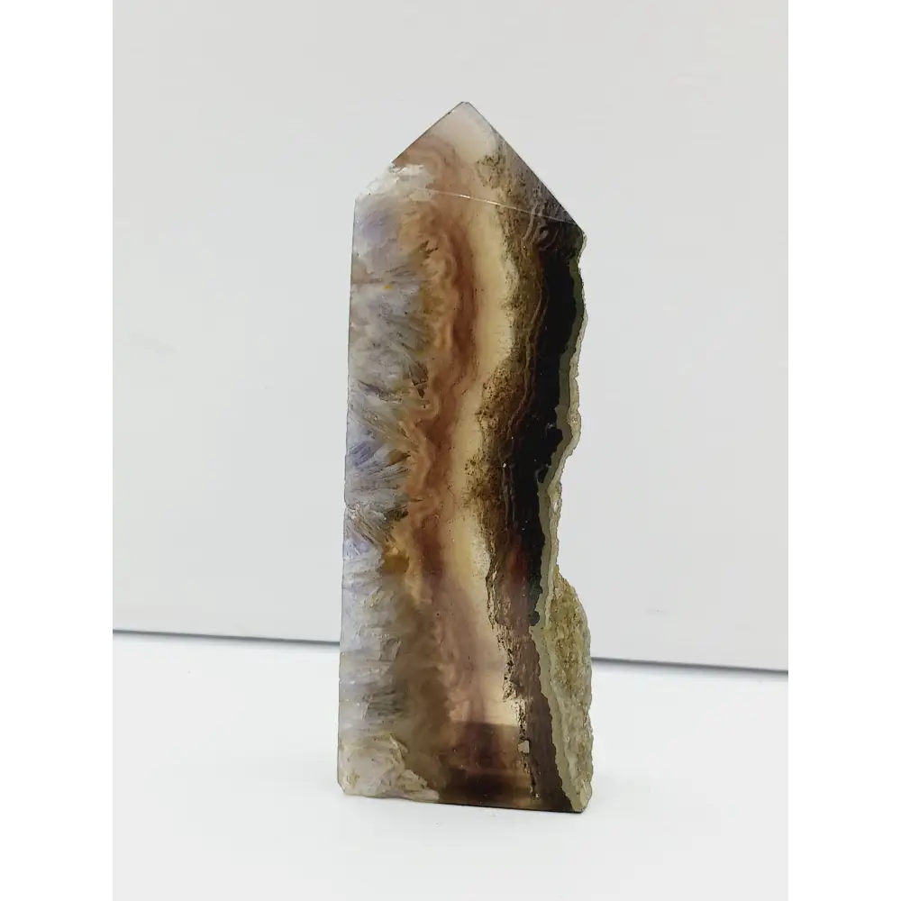 🌈✨ Fluorite and Scolecite with Pyrite Tower – Clarity Peace and Manifestation ⚡ - 9 - 4.25’’ - Towers