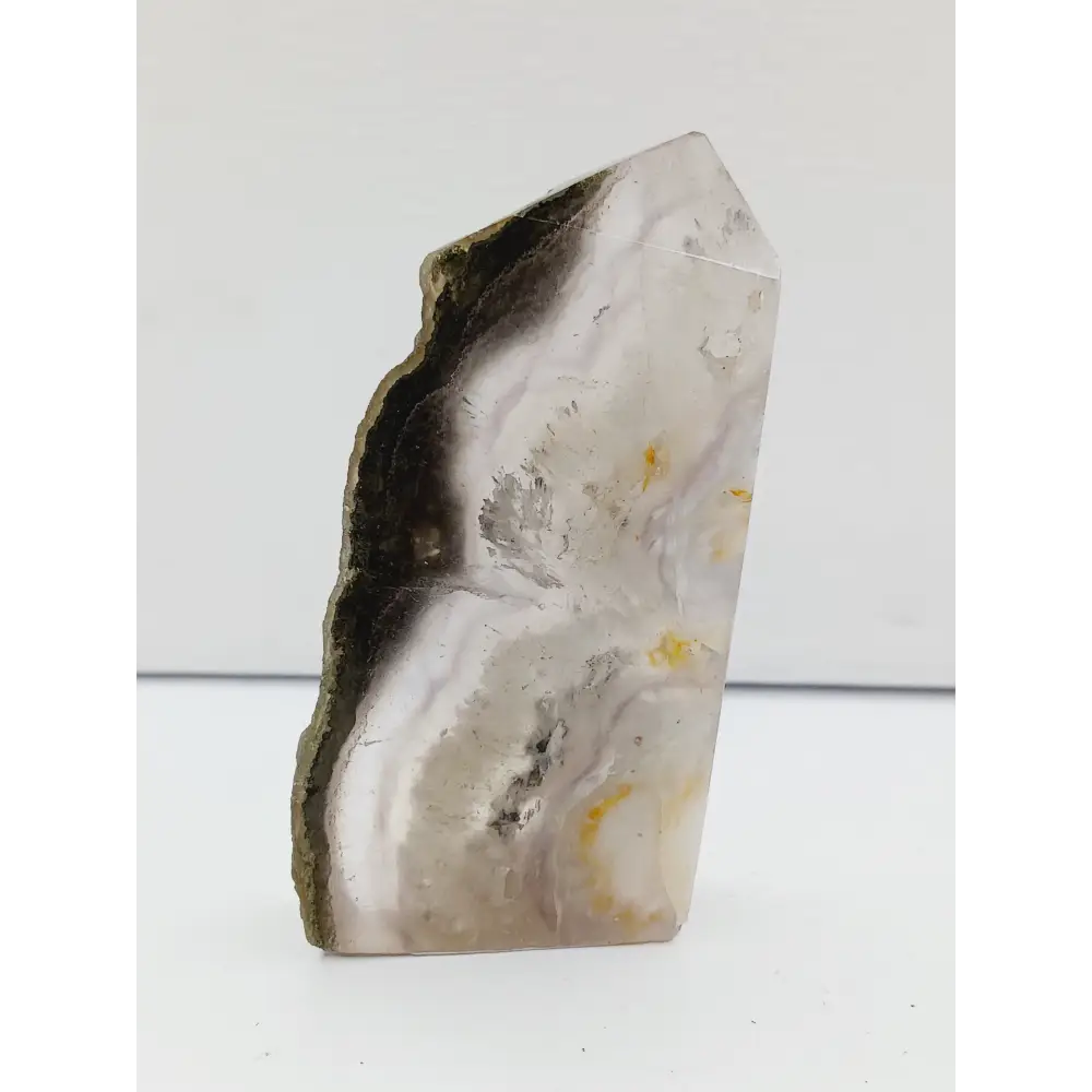 🌈✨ Fluorite and Scolecite with Pyrite Tower – Clarity Peace and Manifestation ⚡ - 13 - 3.5’’ - Towers