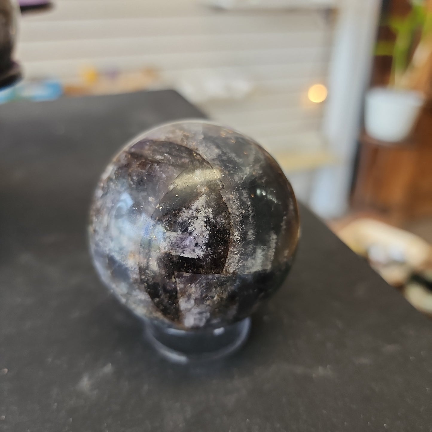 💚✨ Fluorite with Pyrite Spheres – Clarity Abundance and Energetic Shielding! ✨💚 - Spheres