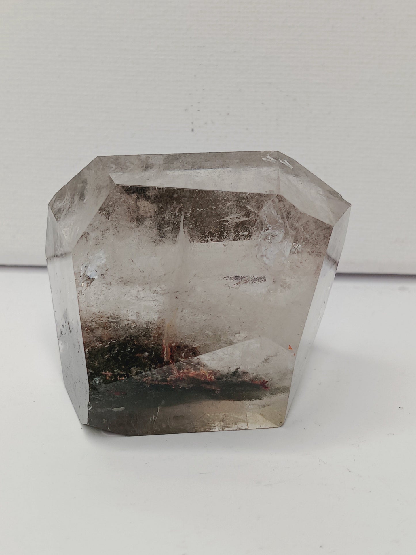 Geometric crystal on a white background