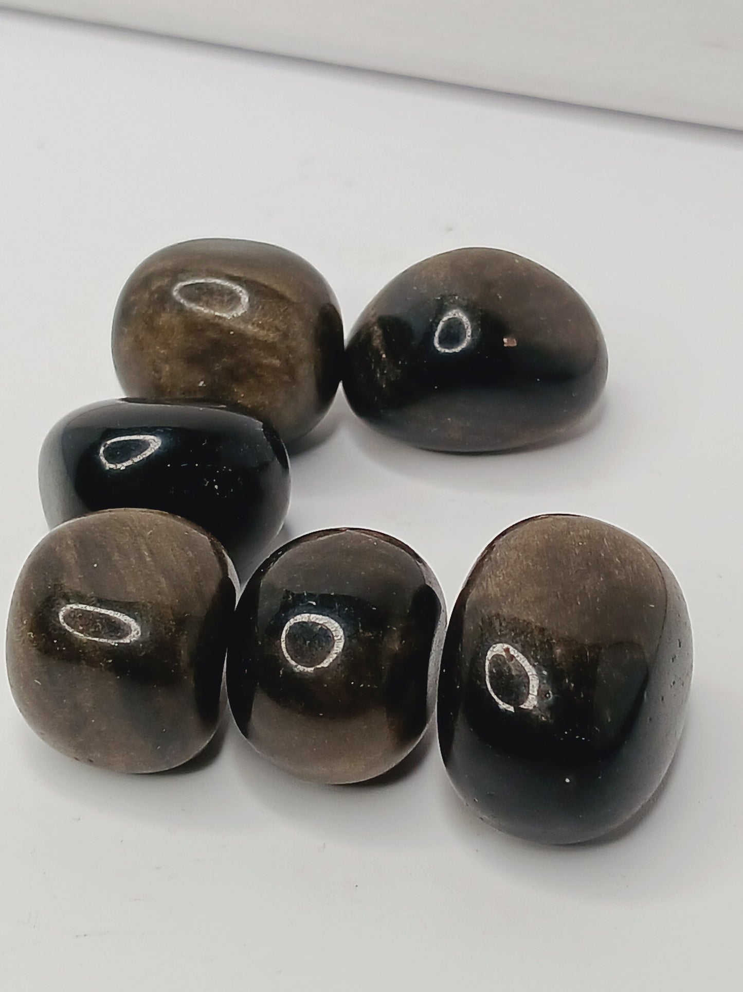 🌟🖤 Golden Sheen Obsidian Tumble – Empowerment Protection and Clarity ✨