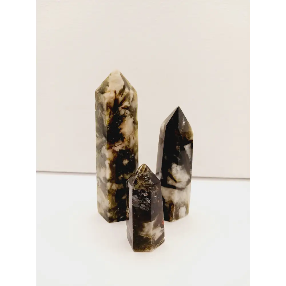 💚✨ Green Lepidolite with Mica Towers 2–3.5’’ – Calm Balance and Heart Healing 🌿