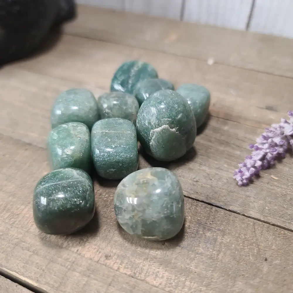 Green Strawberry Quartz Tumbles - Tumbles