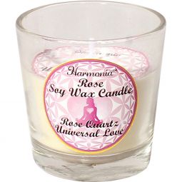 Soy votive candles with embedded gemstones, displayed on a white background. Perfect for intention setting, crystal energy, and sacred ambiance.