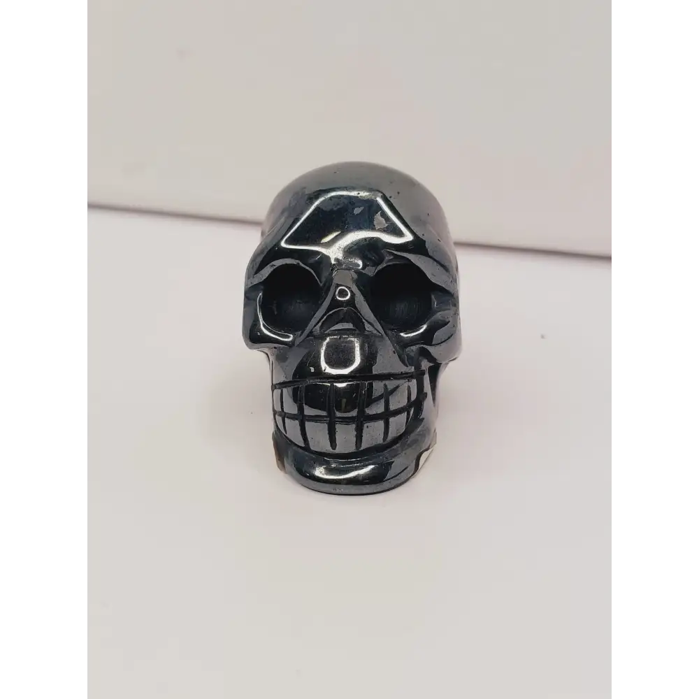 🖤💀 Hematite Skull 2’’ – Grounding Protection and Strength ✨ - Carvings