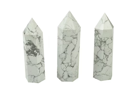 š¤āØ Howlite Point ā Calming Clarity and Spiritual Connection āØš¤ - Towers