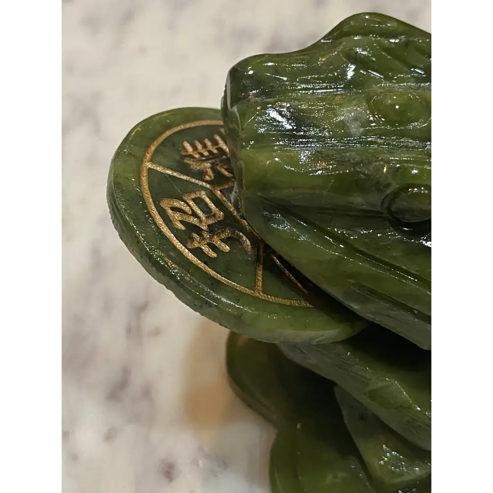 🐸✨ Jade Money Frog Carving with Rotating Coin – Prosperity Good Fortune and Ancient Feng Shui Magic! 💰 - Carvings