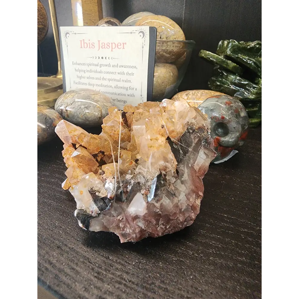 šÆš“ Lambian Citrine on Red Calcite Matrix ā Manifestation Vitality & Earthy Abundance! ⨠- Specimens
