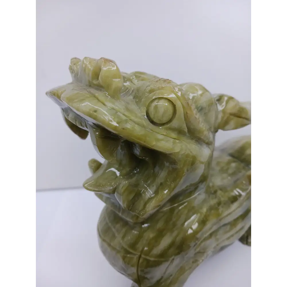 🐉💰 Large Pixiu Money Dragon 9.5 Inch – Luck Protection and New Beginnings ✨ - Carvings
